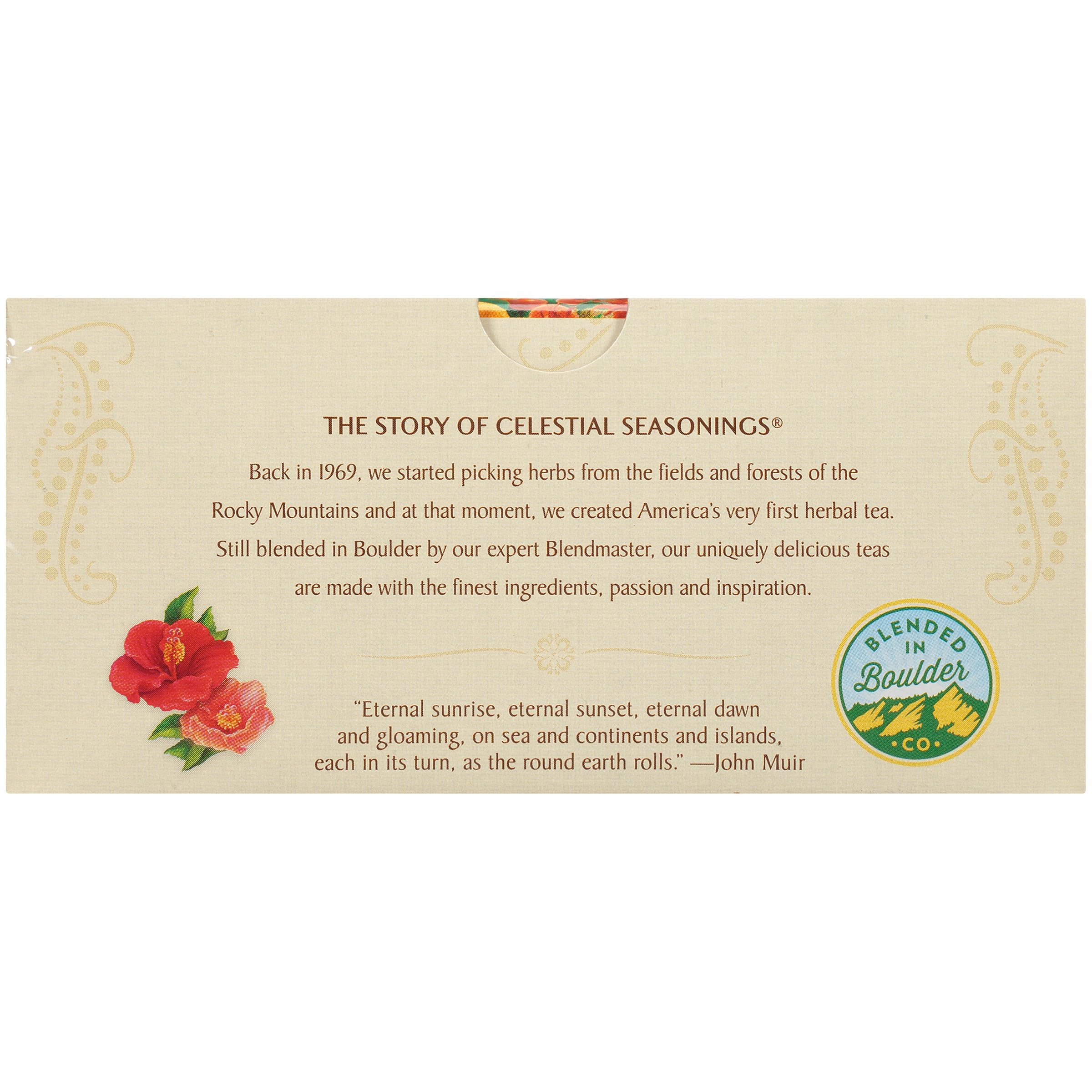 Foto 3 | 20 Bolsitas De Té Tea Celestial Seasonings Hibiscus Red Zinger - Venta Internacional.