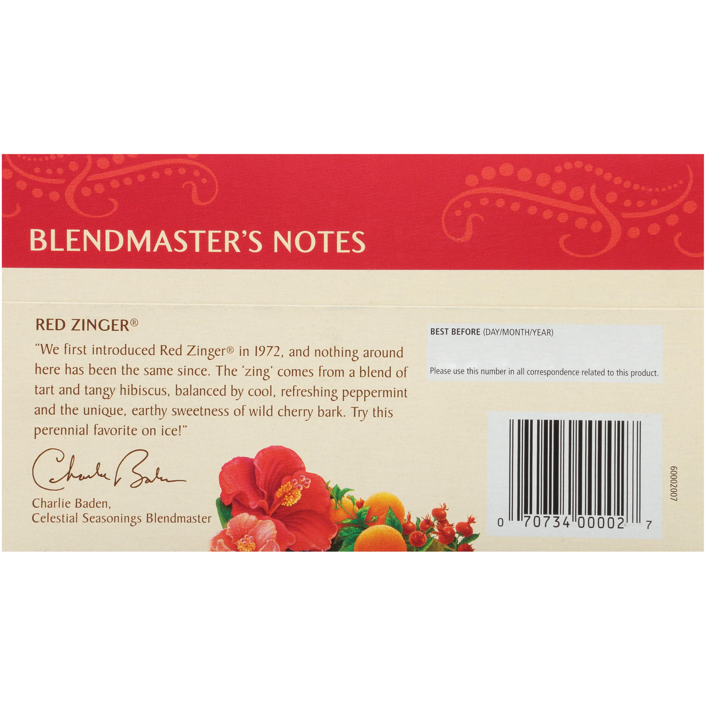 Foto 4 | 20 Bolsitas De Té Tea Celestial Seasonings Hibiscus Red Zinger - Venta Internacional.