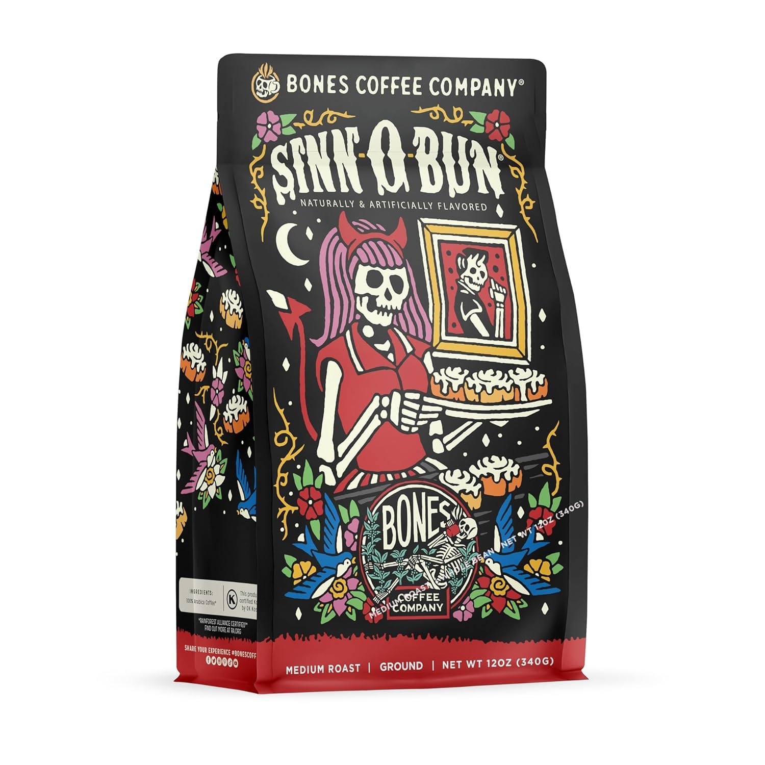 Foto 2 pulgar | Coffee Bones Coffee Company Sinn-o-bun  355 Ml - Venta Internacional.