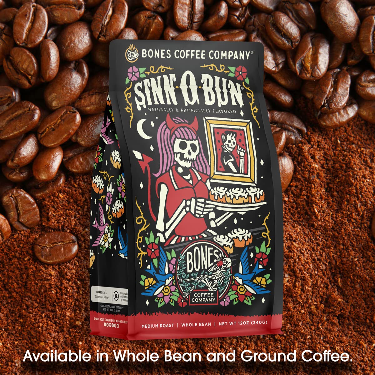 Foto 6 pulgar | Coffee Bones Coffee Company Sinn-o-bun  355 Ml - Venta Internacional.