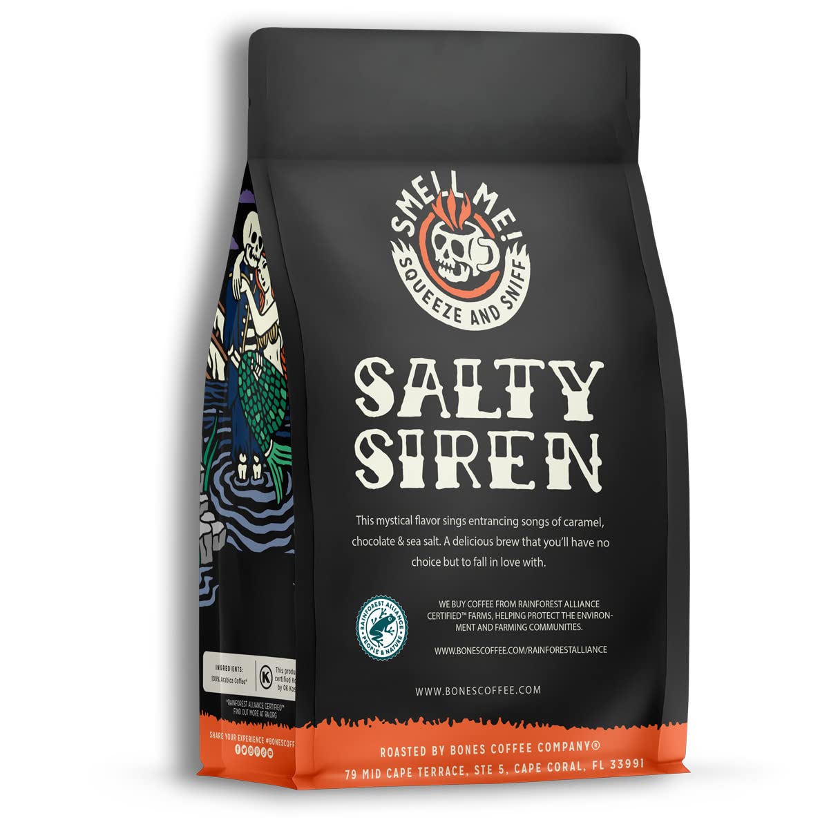 Foto 3 pulgar | Coffee Beans Bones Coffee Salty Siren Caramelo Chocolate 350g - Venta Internacional.
