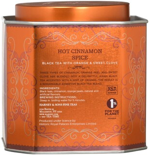 Foto 2 | Té Negro Con Especias Y Canela Caliente Tea Harney & Sons 75 Ml 30 Sobres - Venta Internacional.