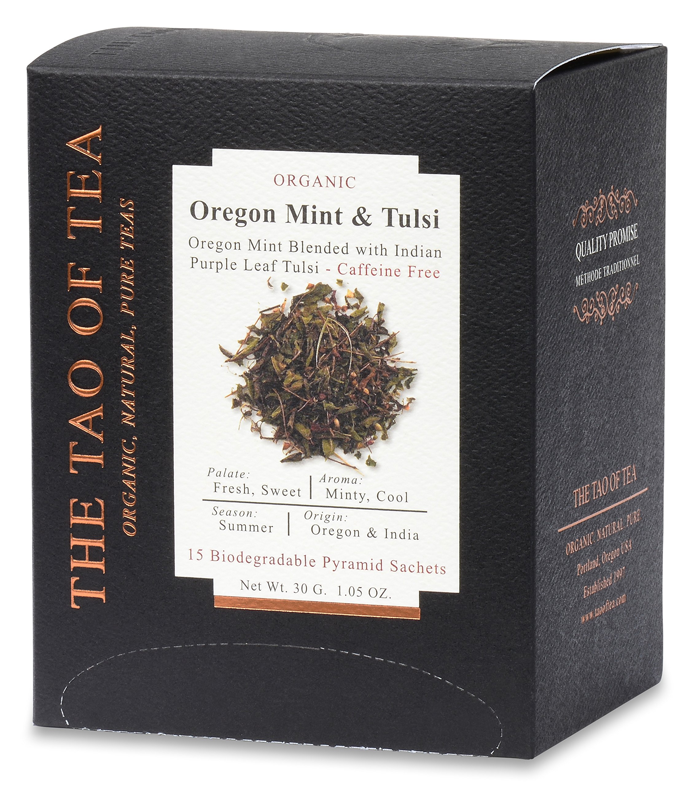 Foto 5 pulgar | Tea The Tao Of Tea Oregon Mint & Tulsi  15 Bolsitas Piramidales - Venta Internacional.