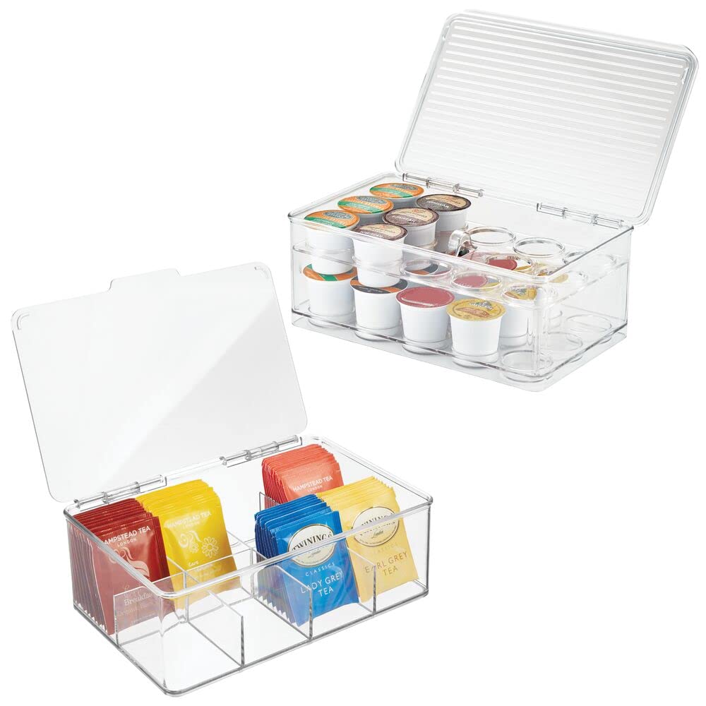 Foto 2 pulgar | Organizador De Almacenamiento Mdesign Ligne Con Tapa Para Bolsitas De Té Y Cápsulas De Café - Venta Internacional.