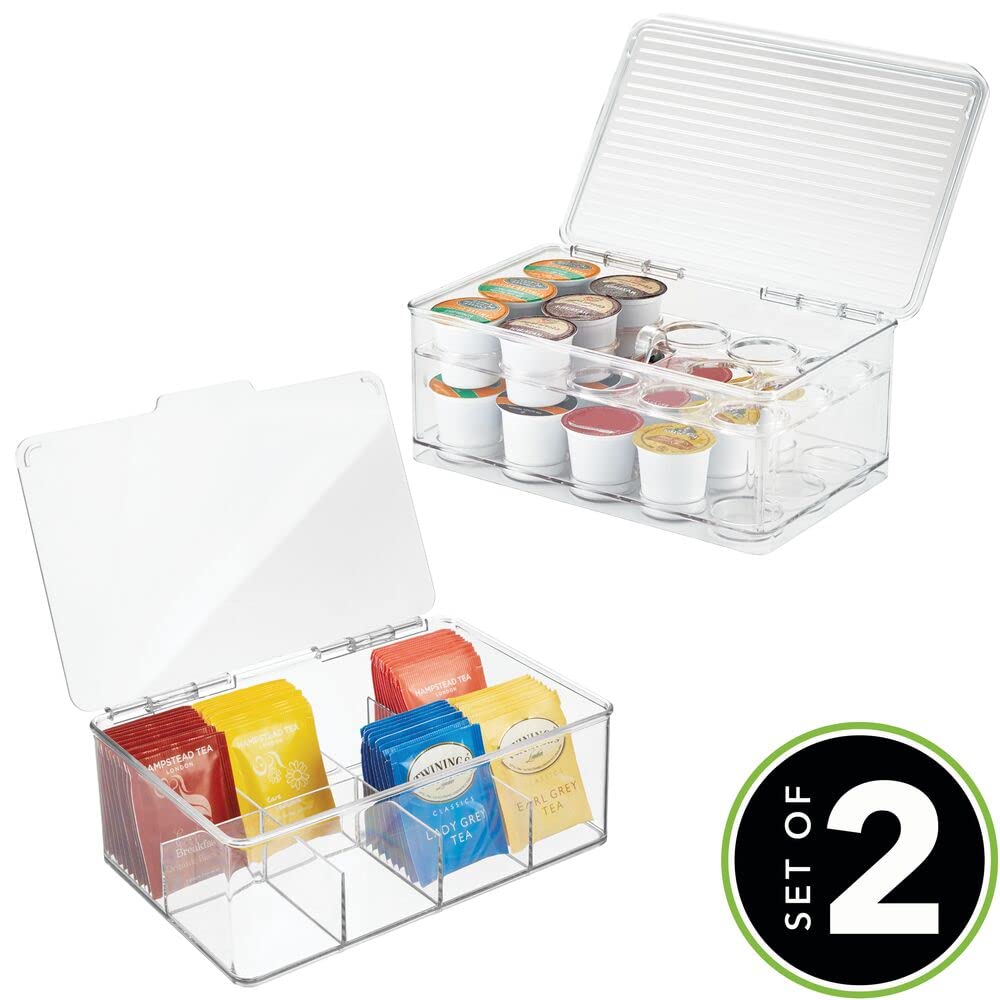 Foto 3 pulgar | Organizador De Almacenamiento Mdesign Ligne Con Tapa Para Bolsitas De Té Y Cápsulas De Café - Venta Internacional.