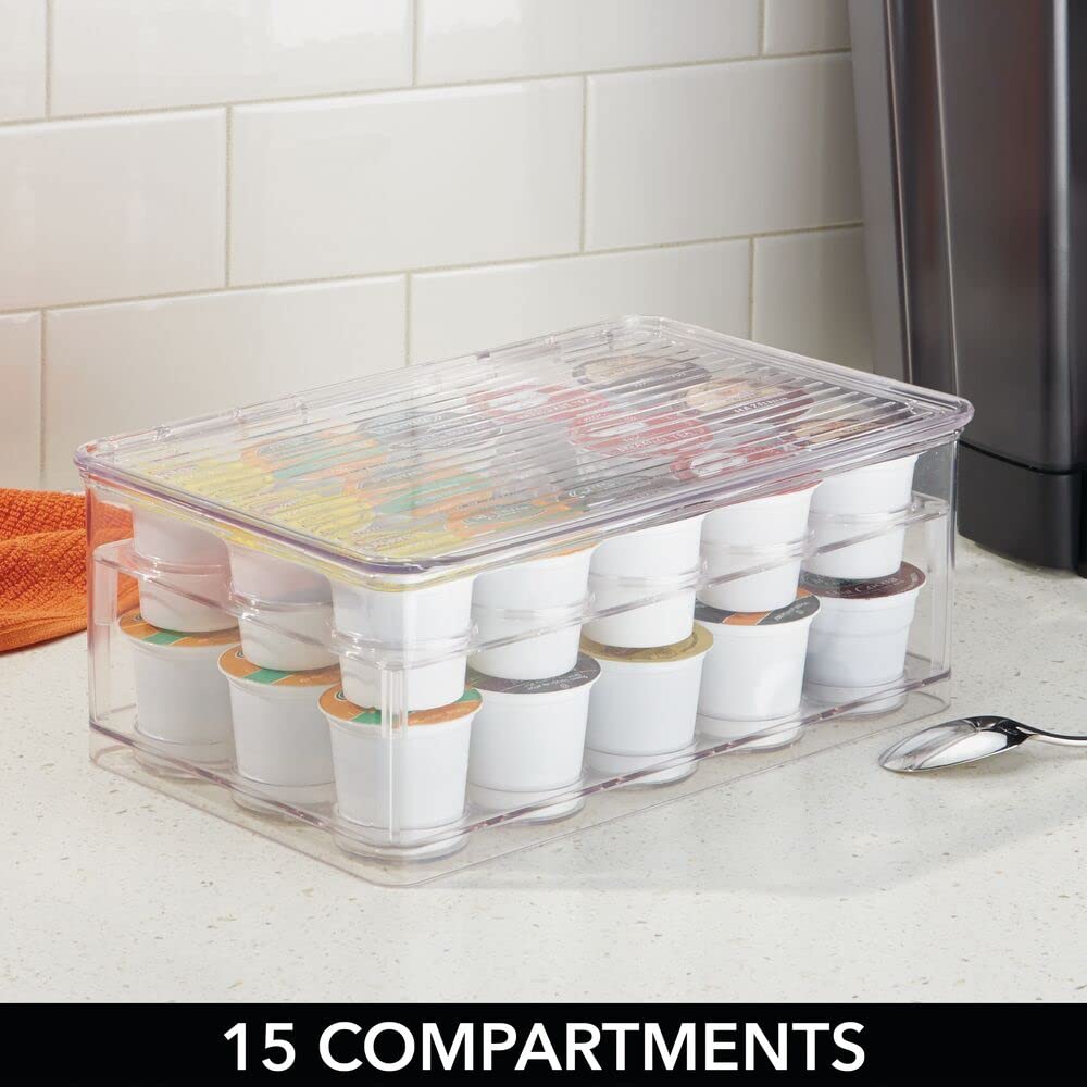 Foto 5 pulgar | Organizador De Almacenamiento Mdesign Ligne Con Tapa Para Bolsitas De Té Y Cápsulas De Café - Venta Internacional.