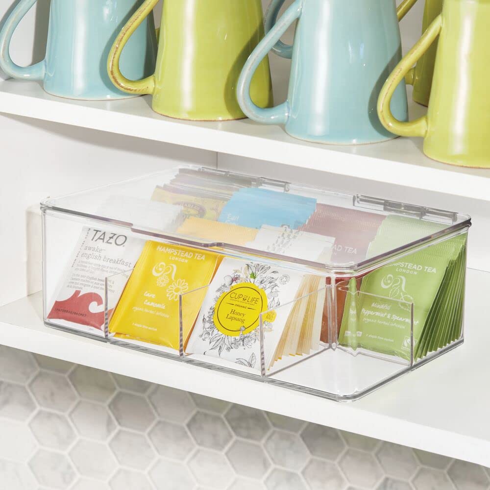 Foto 6 pulgar | Organizador De Almacenamiento Mdesign Ligne Con Tapa Para Bolsitas De Té Y Cápsulas De Café - Venta Internacional.