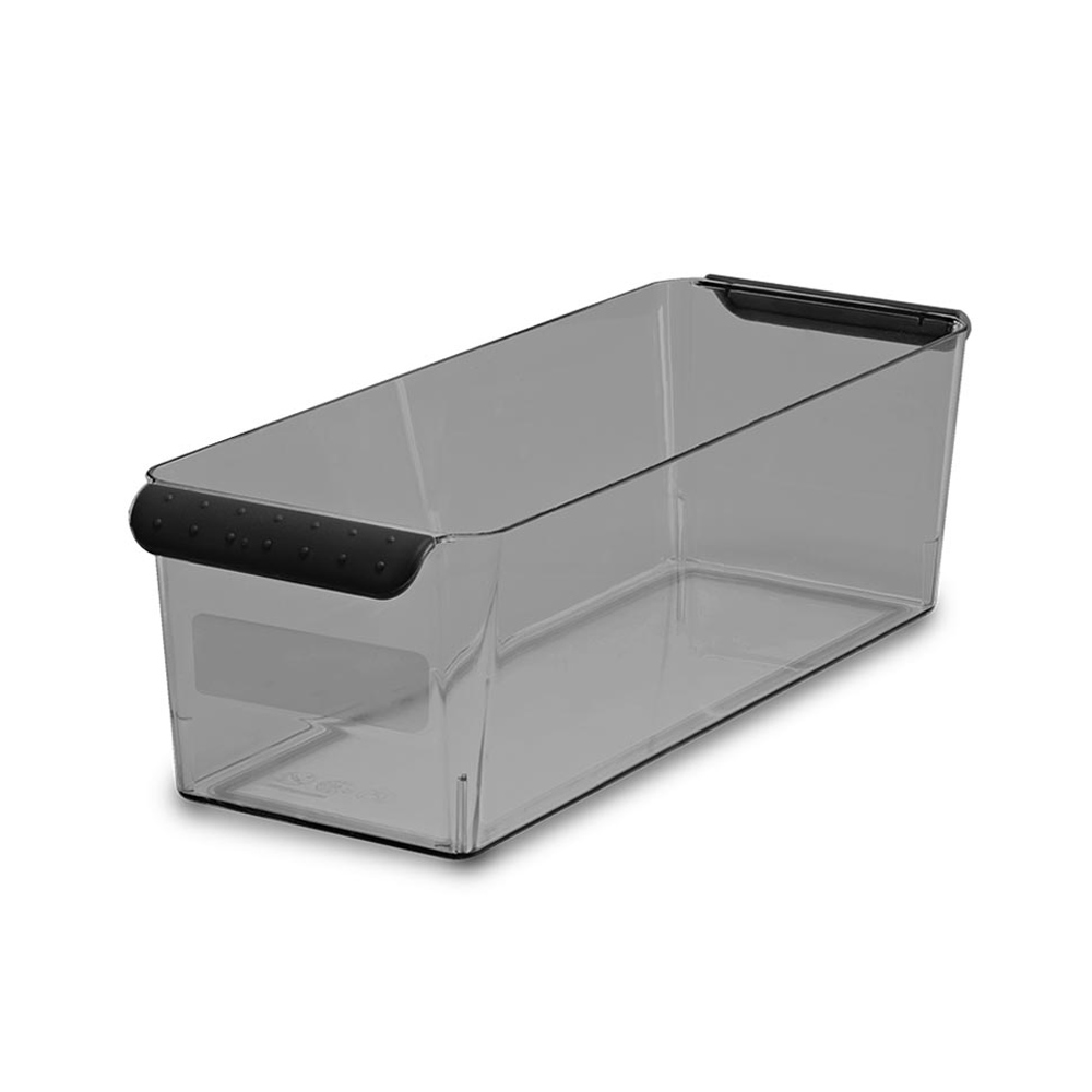 Contenedor de Plástico Multiusos para Refrigerador y Despensa Ms-013 Baum Brothers color Gris