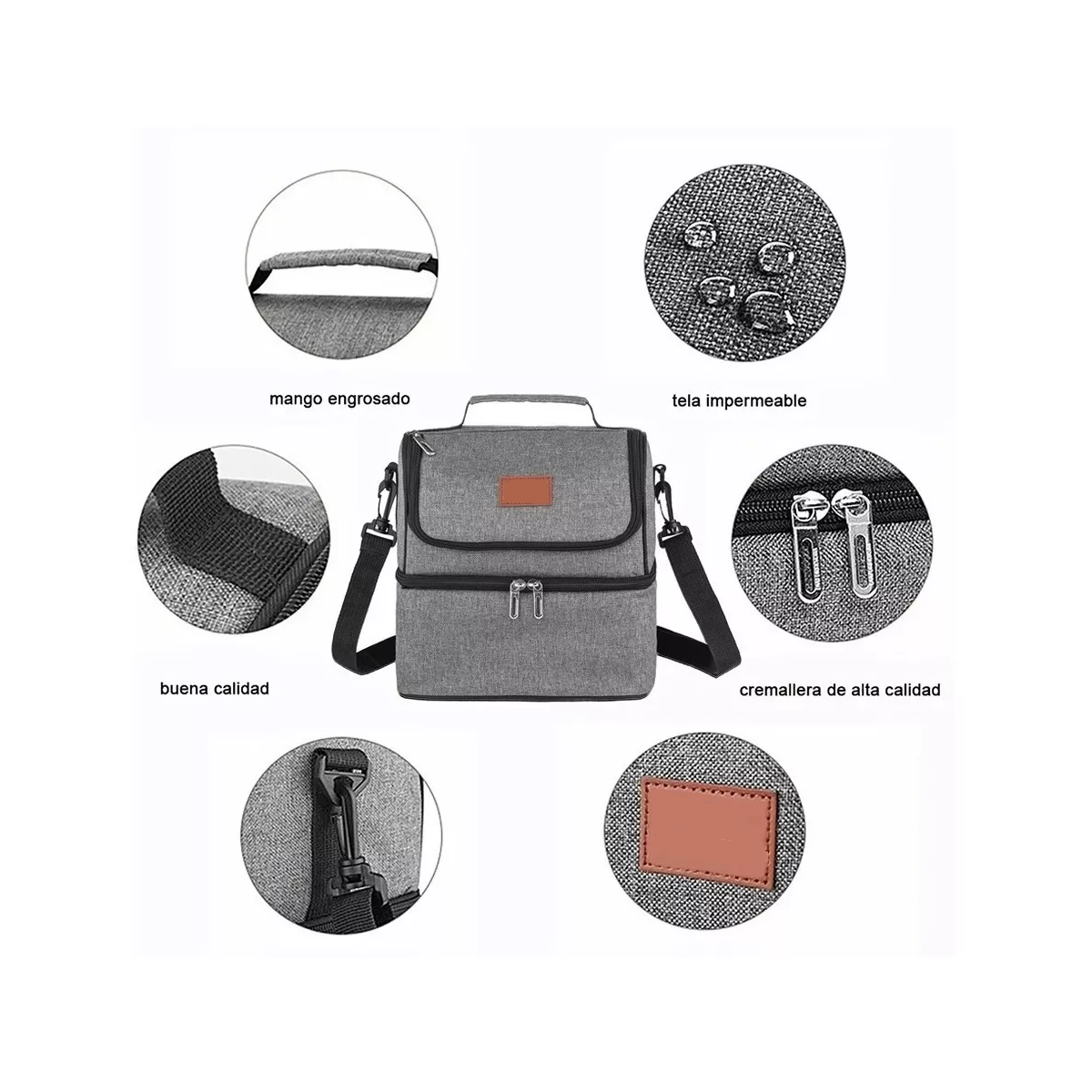 Foto 4 | Lonchera Térmica Eo Safe Imports ESI-5028 color Gris