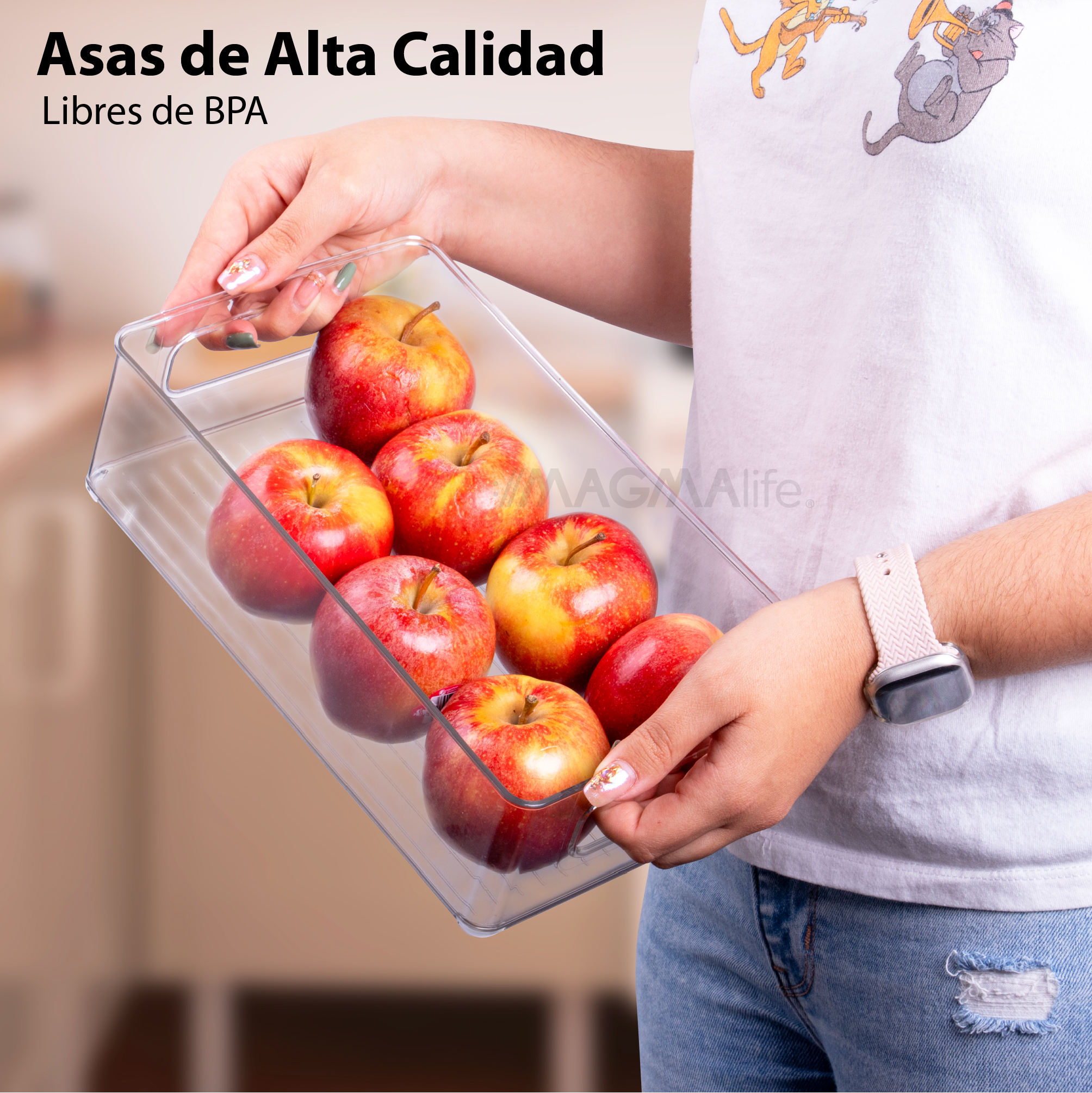 Foto 4 pulgar | Organizador de Refrigerador Magmalife para Frutas/Alimentos/Bebidas/Verduras y Más