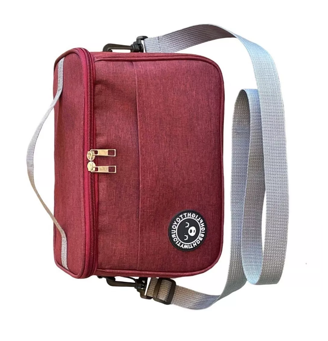 Foto 4 pulgar | Bolsa Lonchera Lab.G Térmica para Trabajo Escuela Rojo Fuerte Unisex