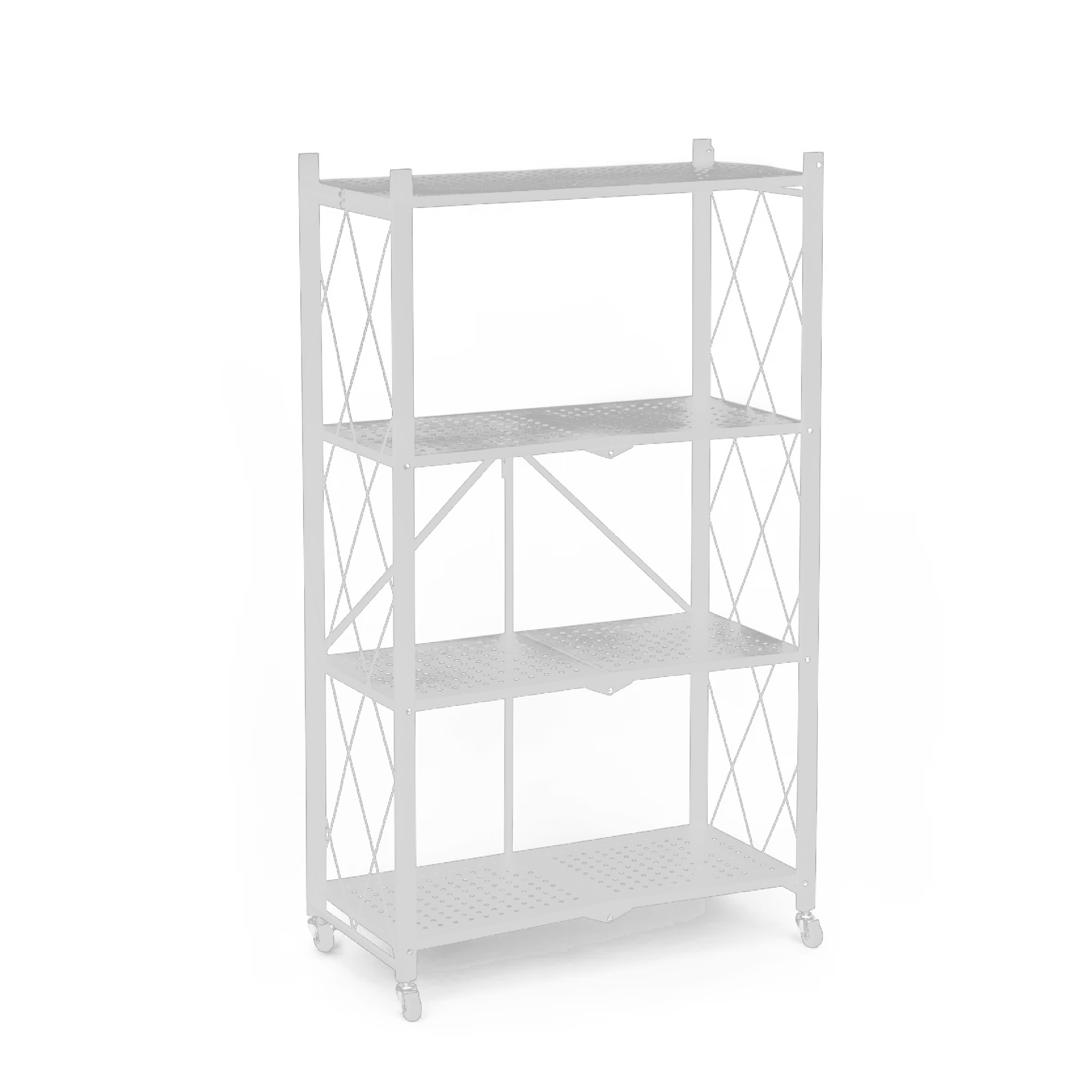 Estante Rack Ilios Innova Plegable 4 Niveles color Blanco