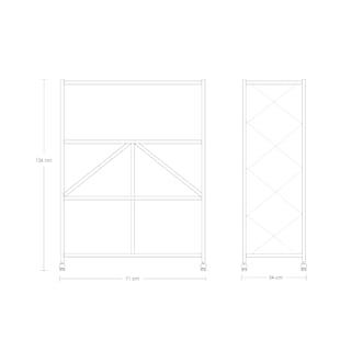 Foto 2 | Estante Rack Ilios Innova Plegable 4 Niveles color Blanco