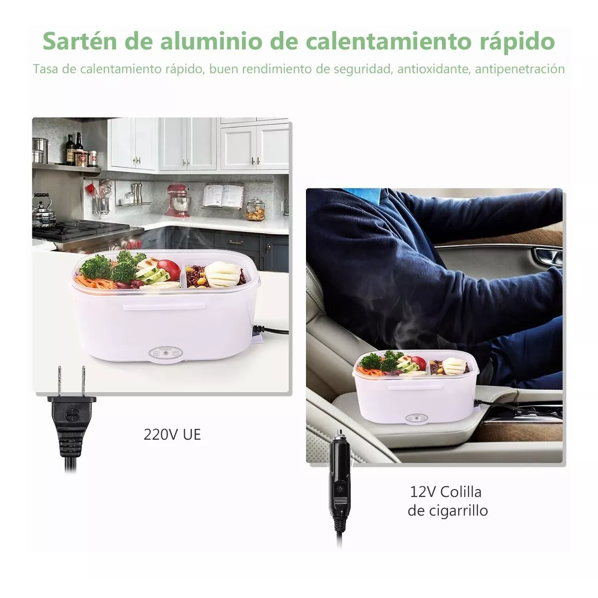 Foto 4 pulgar | Lonchera Eléctricas Portátil Para El Hogar Y El Vehículo Eo Safe Imports Esi-10588 Rojo