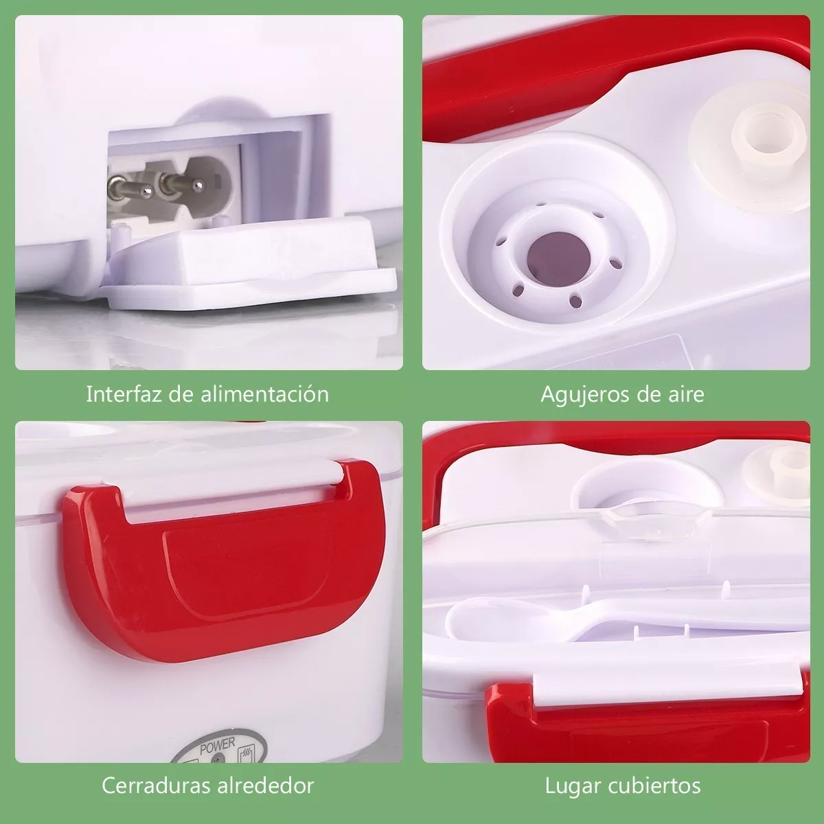 Foto 5 pulgar | Lonchera Eléctricas Portátil Para El Hogar Y El Vehículo Eo Safe Imports Esi-10588 Rojo