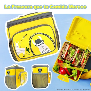 Foto 2 | Lonchera Térmica Ecobaby Original Aislamiento Frio o Calor Ideal para el Trabajo Escolar