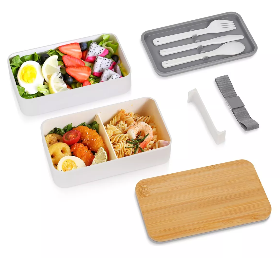 Foto 3 | Fiambrera Portátil Lunch Box Lonchera Gran Capacidad 1200 Ml Blanca