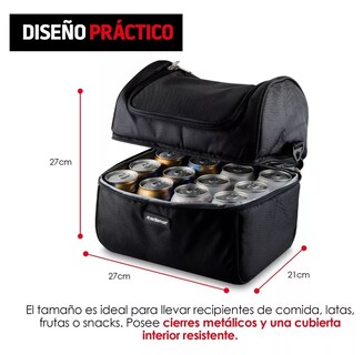Foto 5 | Lonchera Térmica Redlemon de Doble Compartimento Tamaño Grande