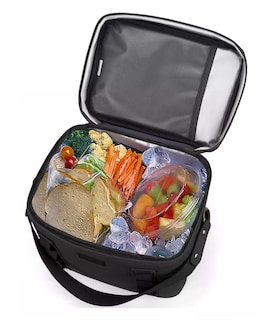 Foto 2 | Lonchera Térmica Bolsa De Almuerzo Portátil Fiambrera Escolar Negro