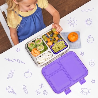Foto 3 | Fiambrera Bentgo Kids De Acero Inoxidable Resistente A Fugas, Color Morado - Venta Internacional.