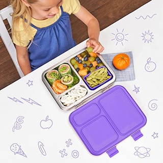 Foto 4 | Fiambrera Bentgo Kids De Acero Inoxidable Resistente A Fugas, Color Morado - Venta Internacional.