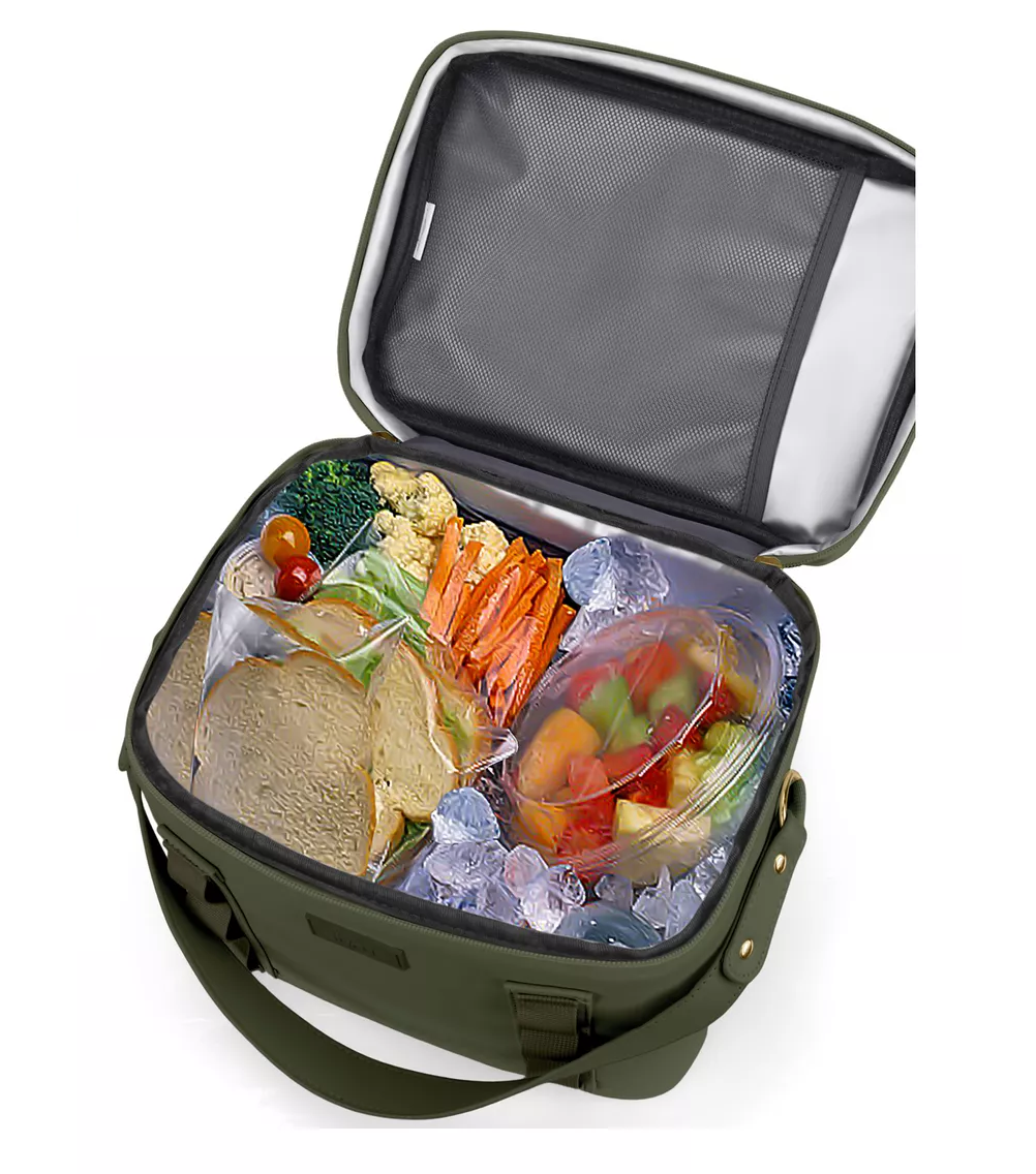 Foto 3 pulgar | Lonchera Térmica Bolsa De Almuerzo Portátil Fiambrera Escolar Verde