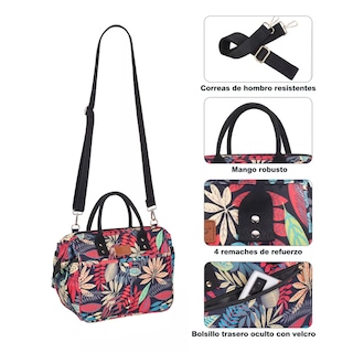 Foto 2 | Lonchera Termica De Gran Capacidad Moda Bolsa Almuerzo Mujer Floreada