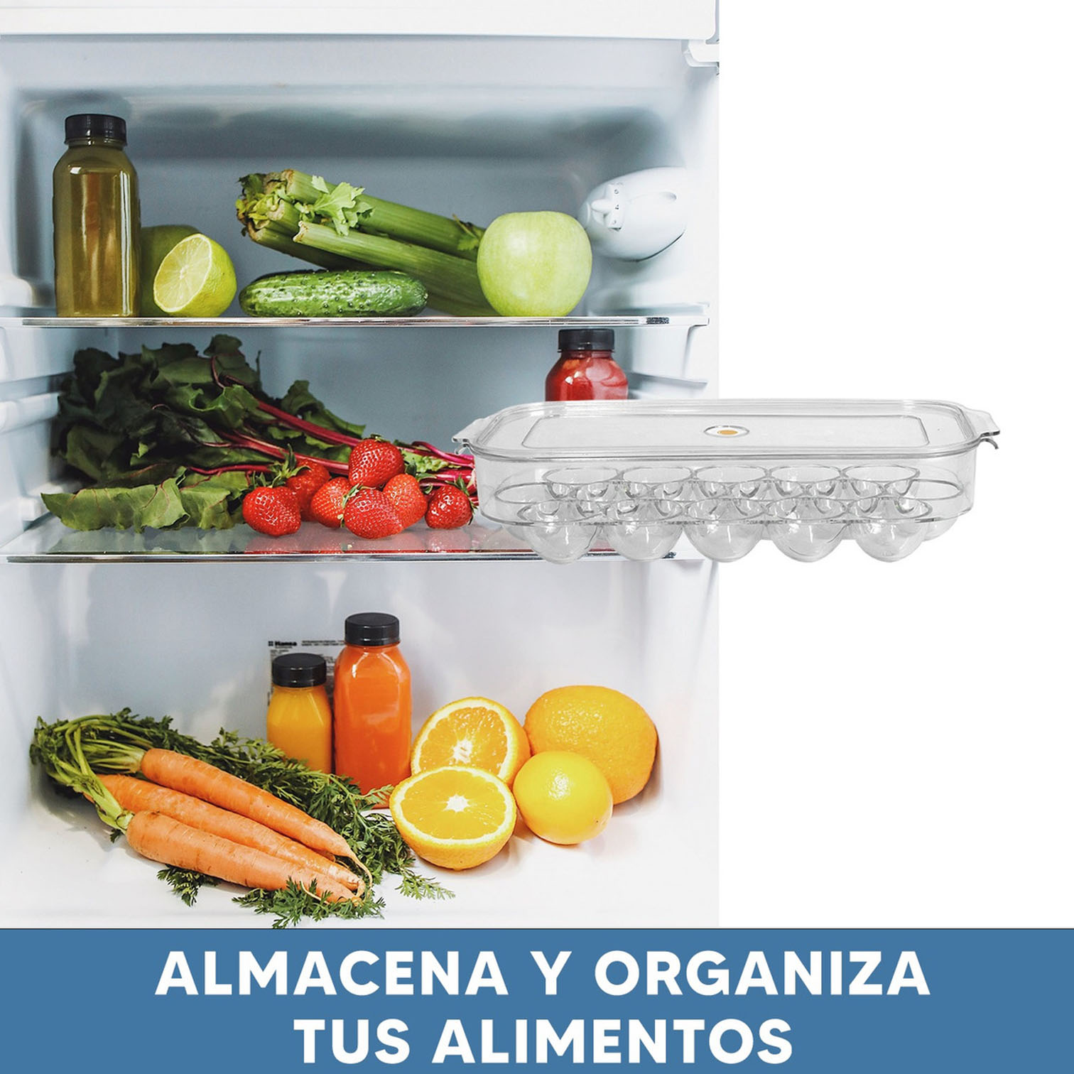Foto 4 pulgar | 2 Organizadores De Huevos Jauz Improvement Para Refrigerador (j0437)