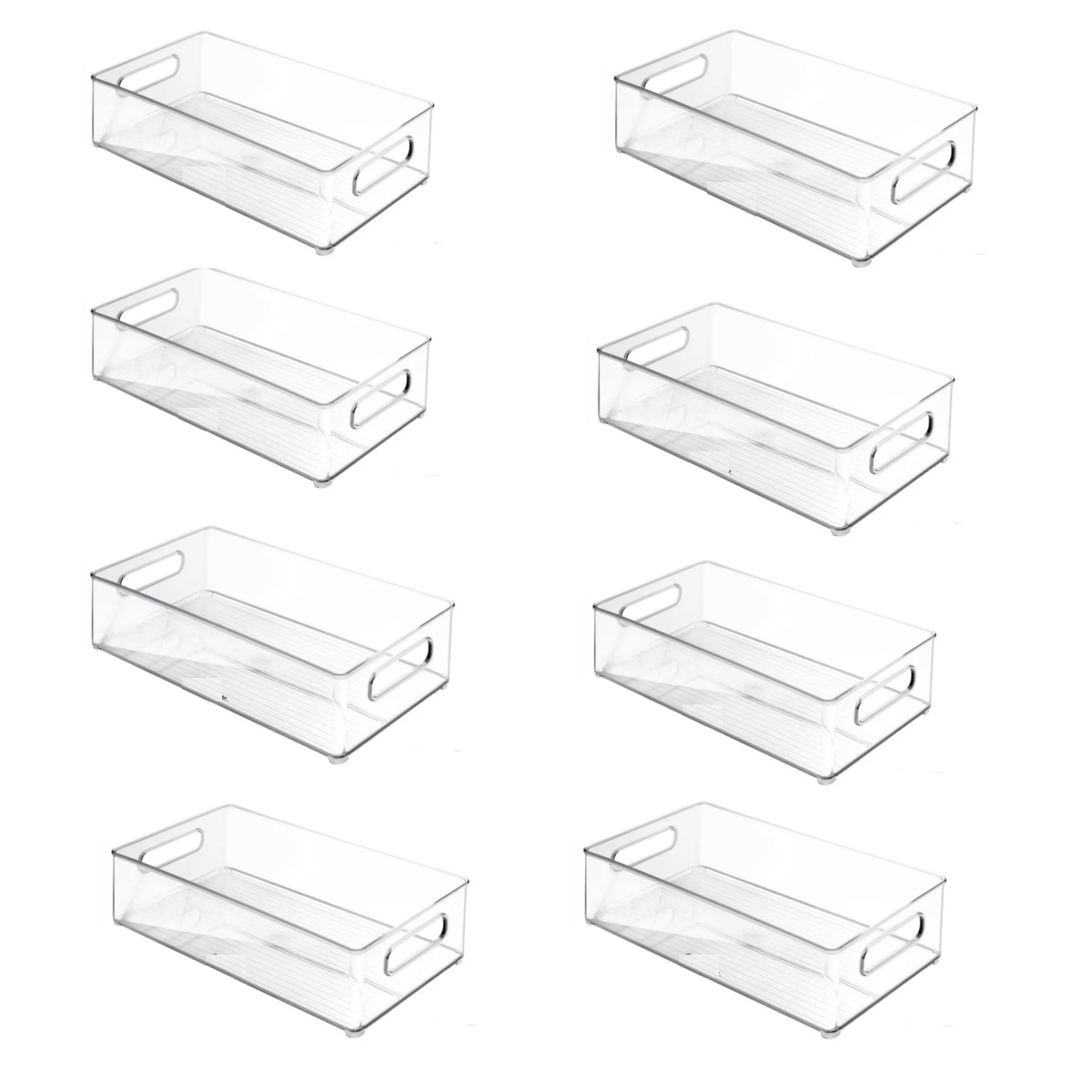 Organizadores De Refrigerador Contenedores 8 Piezas Eo Safe Imports Esi-17604 Transparente