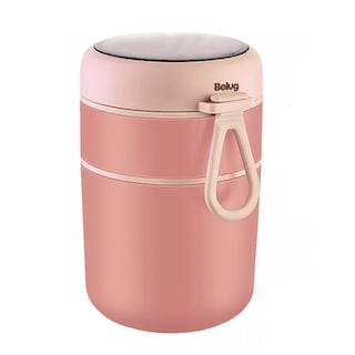 Foto 1 | Lonchera Rosa Aislante Acero Inoxidable 710 ml Incluye Cuchara