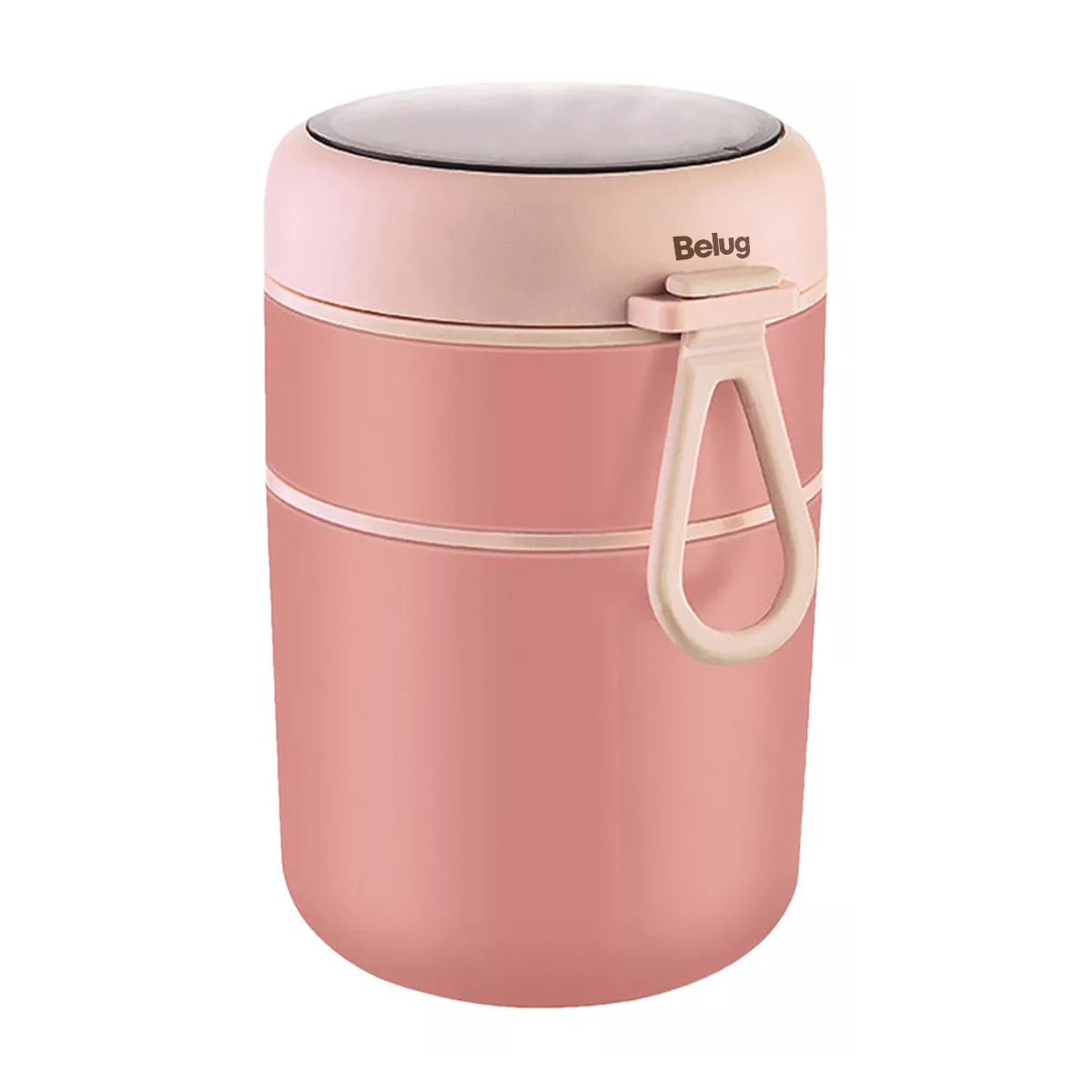 Foto 4 pulgar | Lonchera Rosa Aislante Acero Inoxidable 710 ml Incluye Cuchara