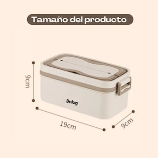 Foto 3 | Lonchera Aislada de Acero Inoxidable Belug Portátil Crema