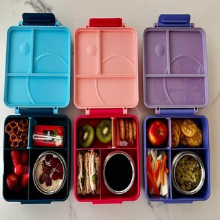 Foto 8 | Lonchera Para Niña Tipo Omiebox C Tarro, Lonchera Tipo Bento C 4 Compartimentos Modulables Gran Capacidad Hermétic