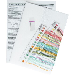 Foto 3 | Dimensiones Del Kit De Punto De Cruz Mason Jar Mason Jar 14 Unidades White Aida - Venta Internacional.