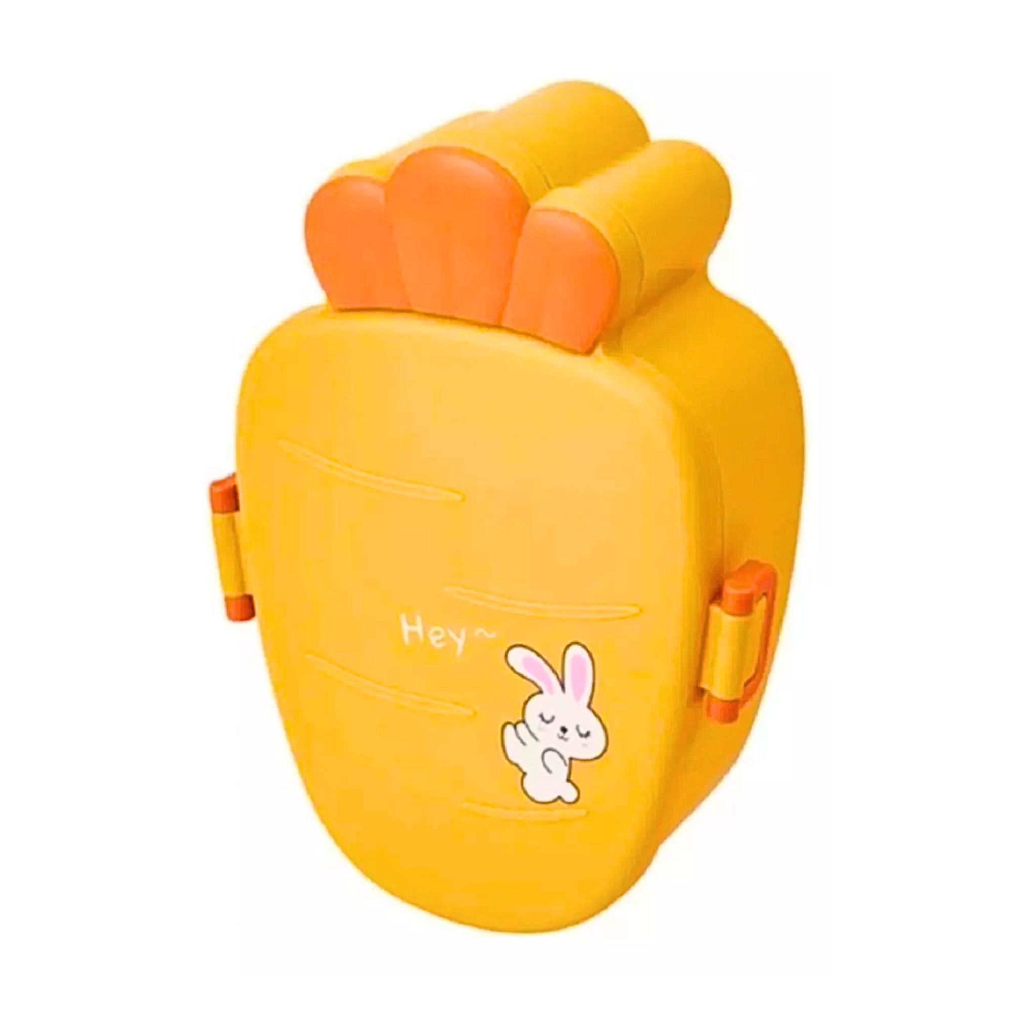 Lonchera Creativa Portátil De Plástico Con Compartimentos Amarillo