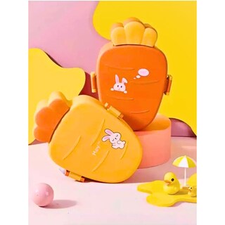 Foto 5 | Lonchera Creativa Portátil De Plástico Con Compartimentos Amarillo