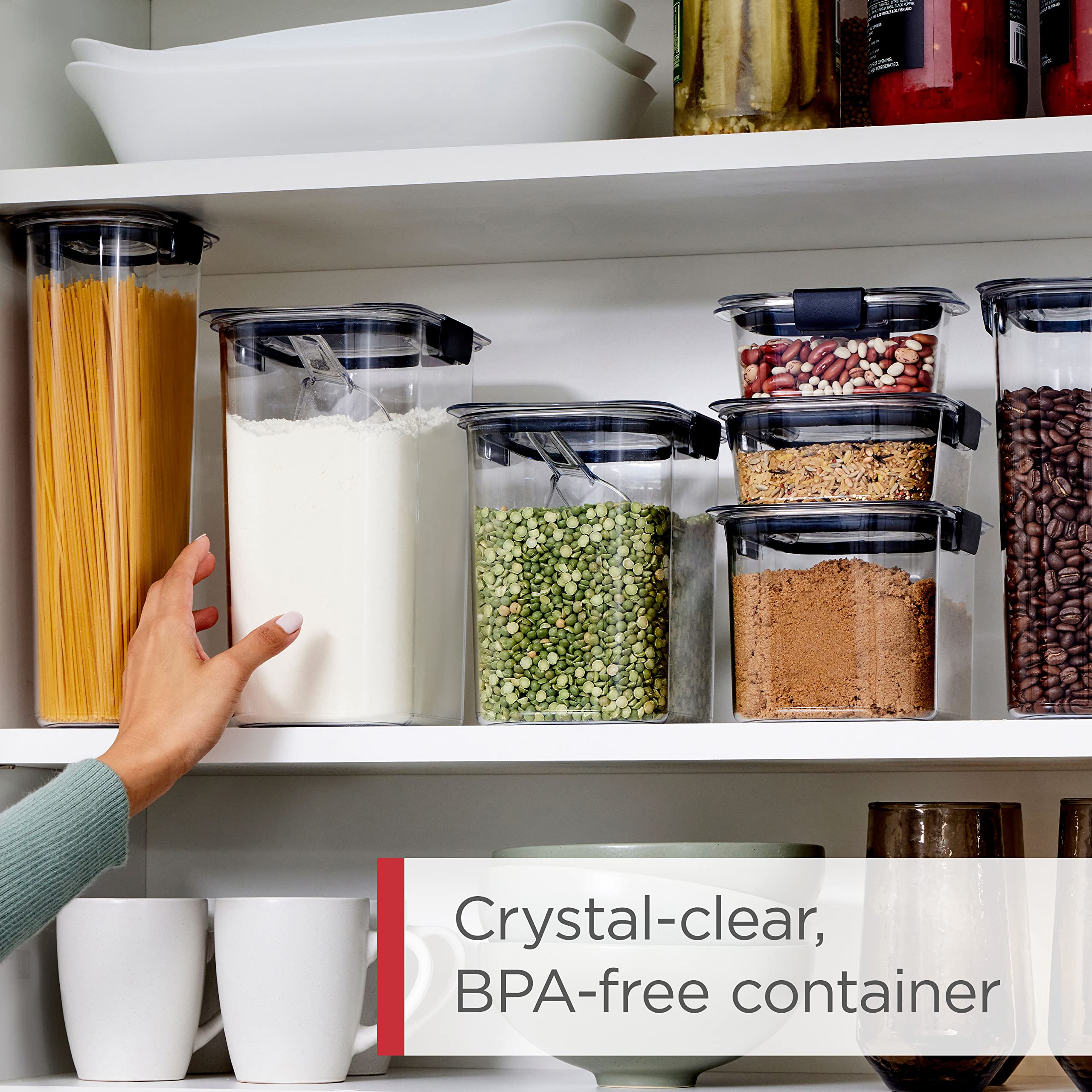 Foto 4 pulgar | Juego De Recipientes Para Almacenamiento De Alimentos Rubbermaid Brilliance, 14 Piezas - Venta Internacional.