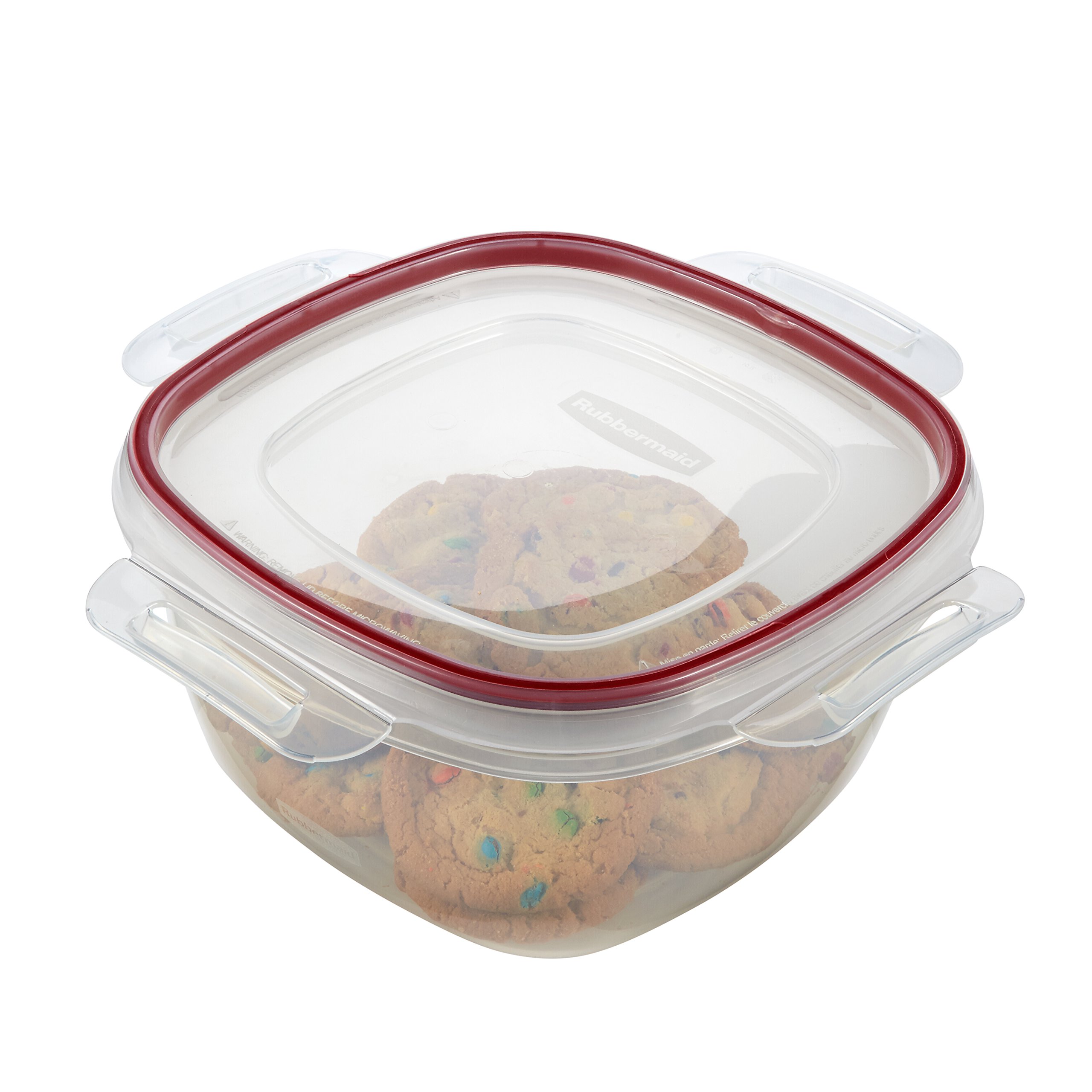 Foto 4 | Recipiente Rubbermaid Lock-its Para Almacenamiento De Alimentos, 14 Tazas, Color Rojo - Venta Internacional.