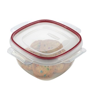 Foto 4 | Recipiente Rubbermaid Lock-its Para Almacenamiento De Alimentos, 14 Tazas, Color Rojo - Venta Internacional.