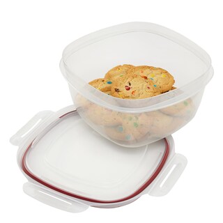 Foto 5 | Recipiente Rubbermaid Lock-its Para Almacenamiento De Alimentos, 14 Tazas, Color Rojo - Venta Internacional.