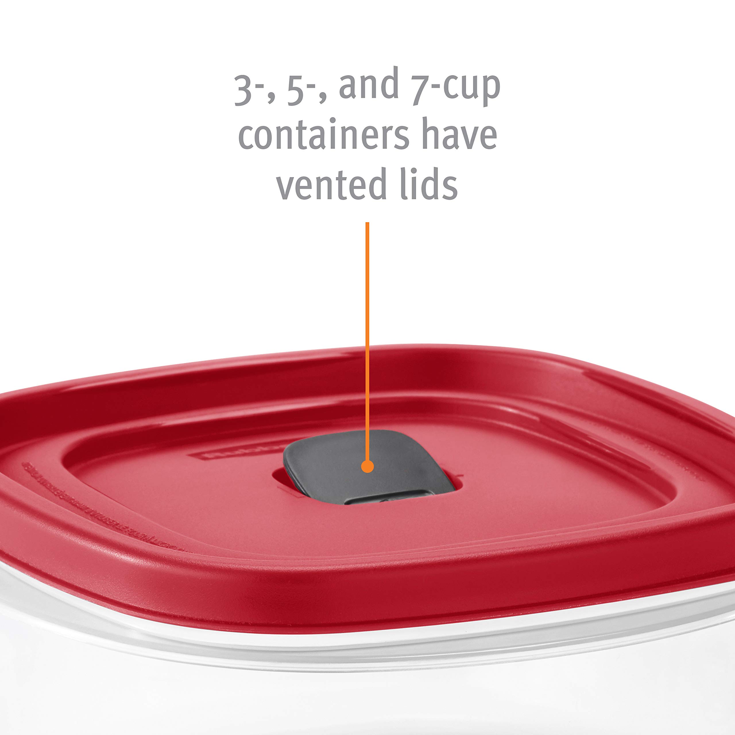 Foto 8 pulgar | Contenedor Rubbermaid Racer Ventilado Para Alimentos, 1.7 L, Color Rojo - Venta Internacional.