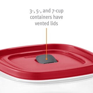 Foto 7 | Contenedor Rubbermaid Racer Ventilado Para Alimentos, 1.7 L, Color Rojo - Venta Internacional.