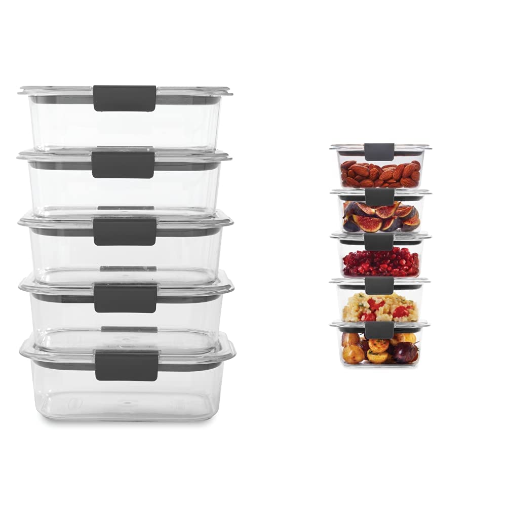 Foto 2 pulgar | Recipiente Rubbermaid Brilliance Para Almacenar Alimentos, 3.2 Tazas, 5 Unidades - Venta Internacional.