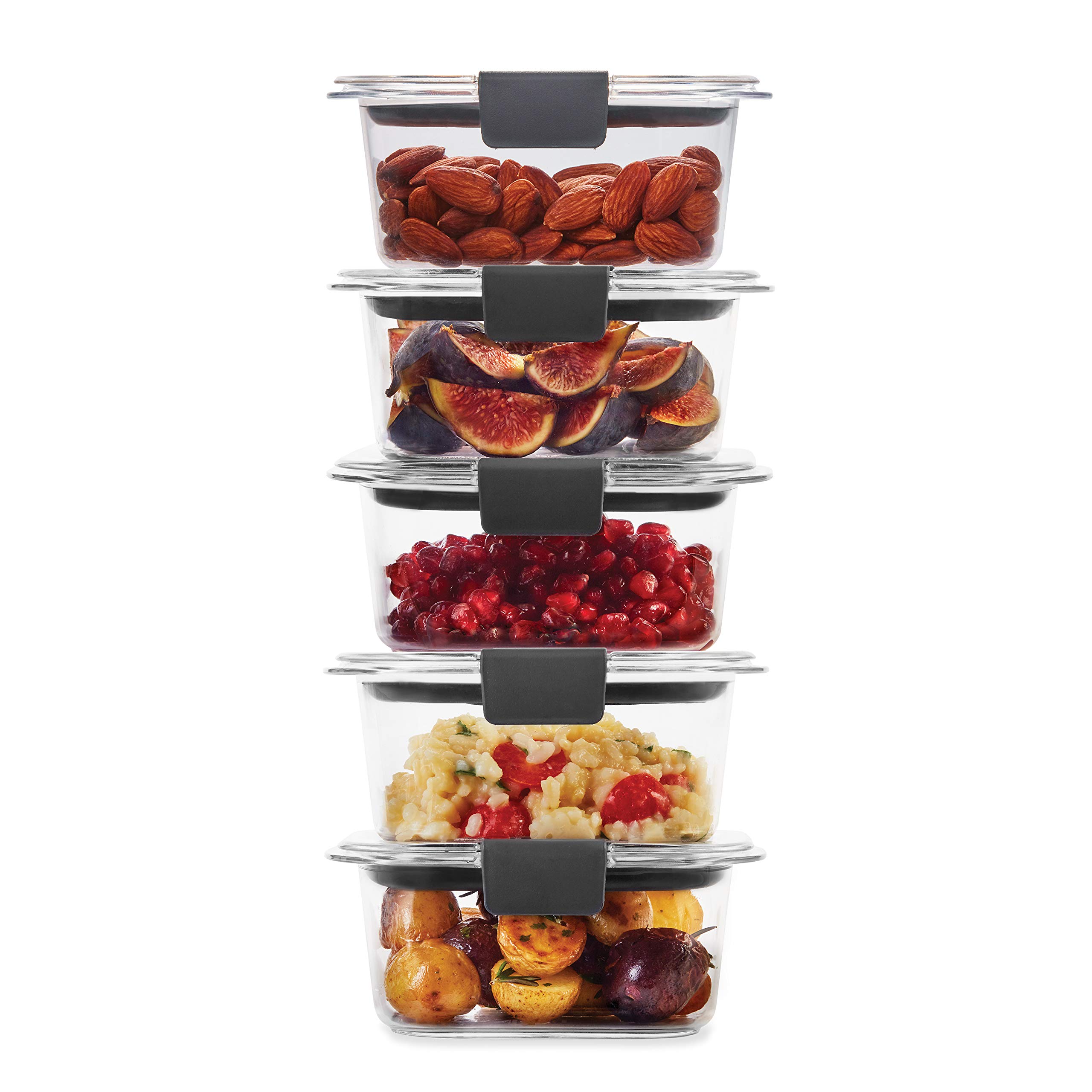 Foto 6 pulgar | Recipiente Rubbermaid Brilliance Para Almacenar Alimentos, 3.2 Tazas, 5 Unidades - Venta Internacional.