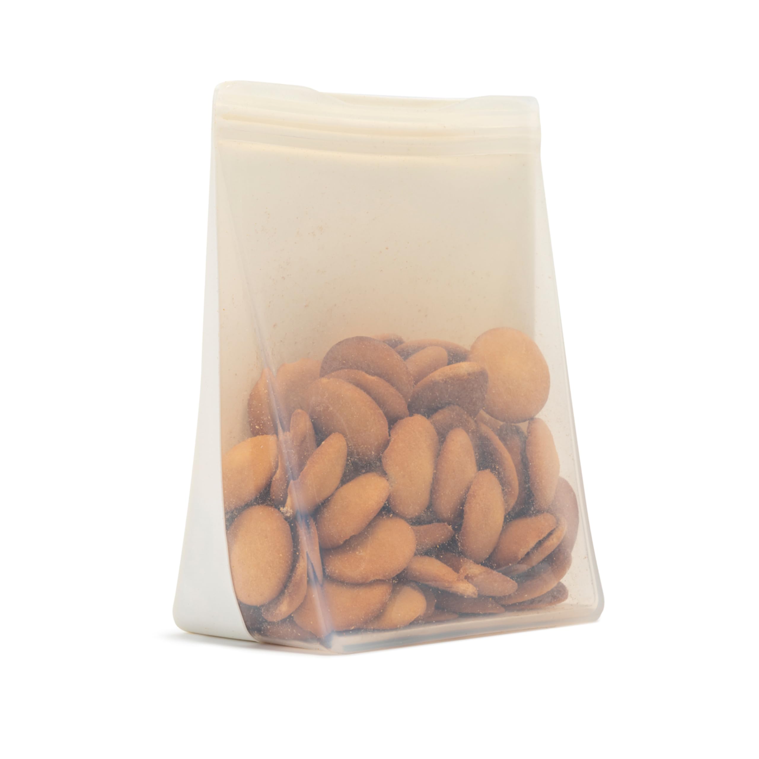 Bolsa De Almacenamiento Reutilizable De Silicona W&p Porter Sandwich 1,5 L, Color Crema - Venta Internacional.