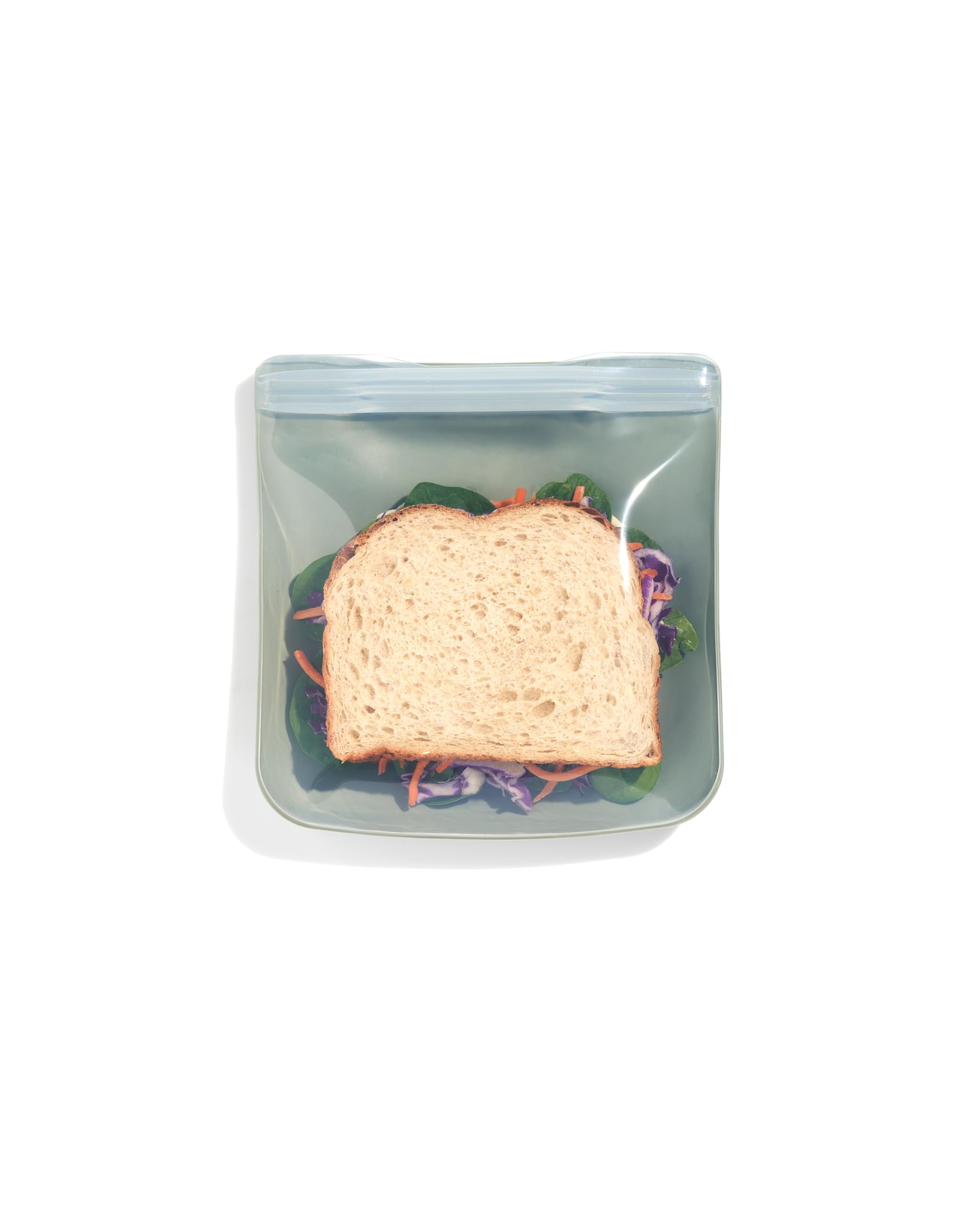 Bolsa De Almacenamiento Reutilizable De Silicona W&p Porter Sandwich 1l Sage - Venta Internacional.