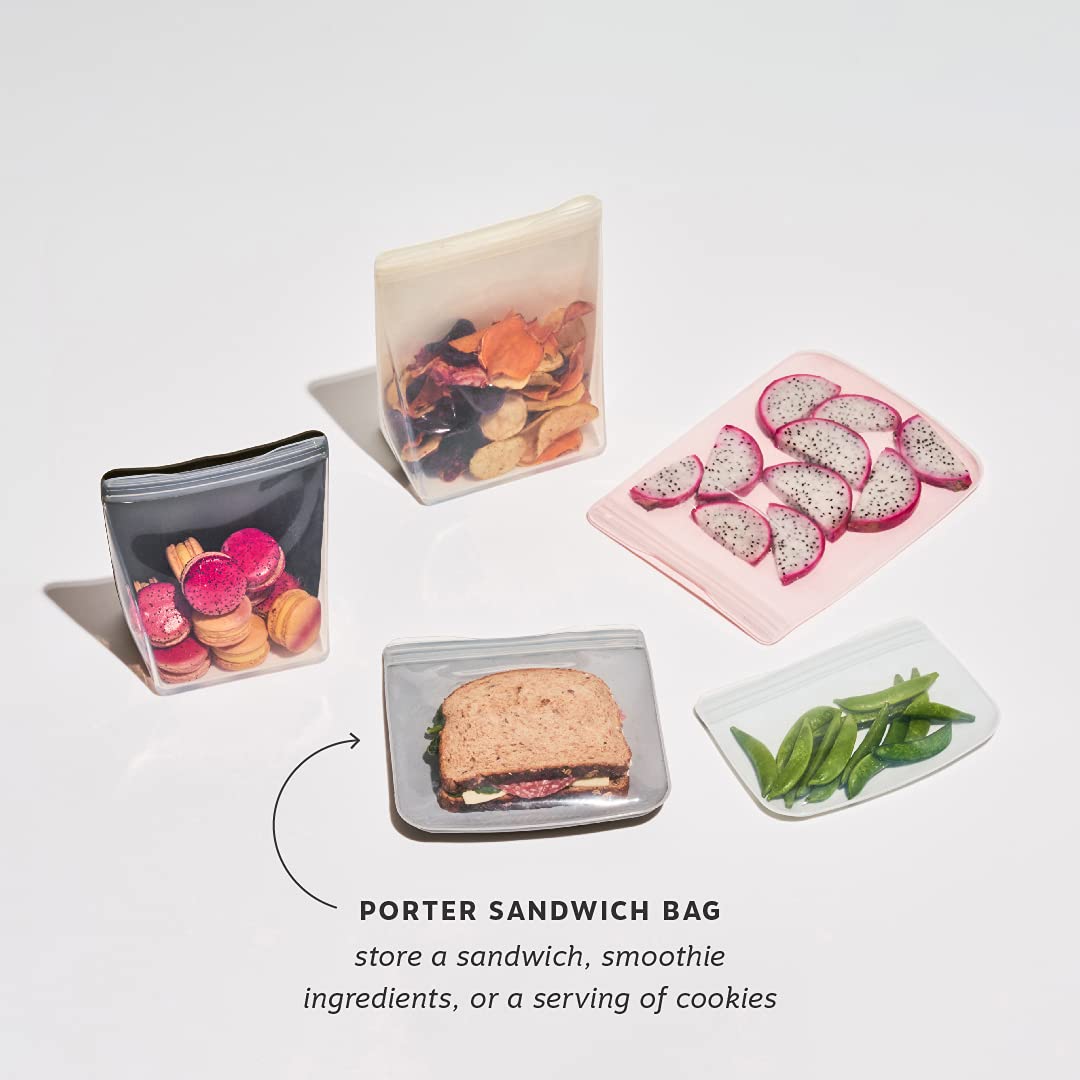 Foto 4 pulgar | Bolsa De Almacenamiento Reutilizable De Silicona W&p Porter Sandwich 1l Mint - Venta Internacional.
