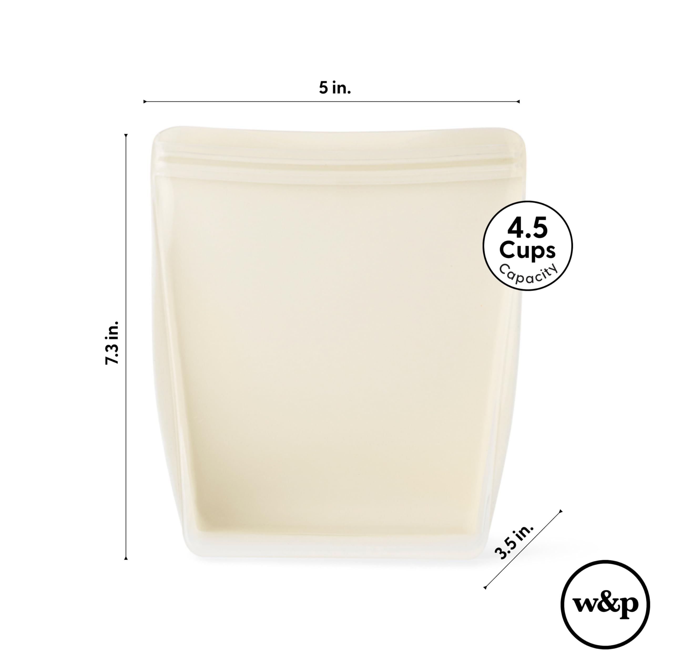 Foto 7 pulgar | Bolsa De Almacenamiento Reutilizable W&p Porter Silicone Sandwich 1l Blush - Venta Internacional.