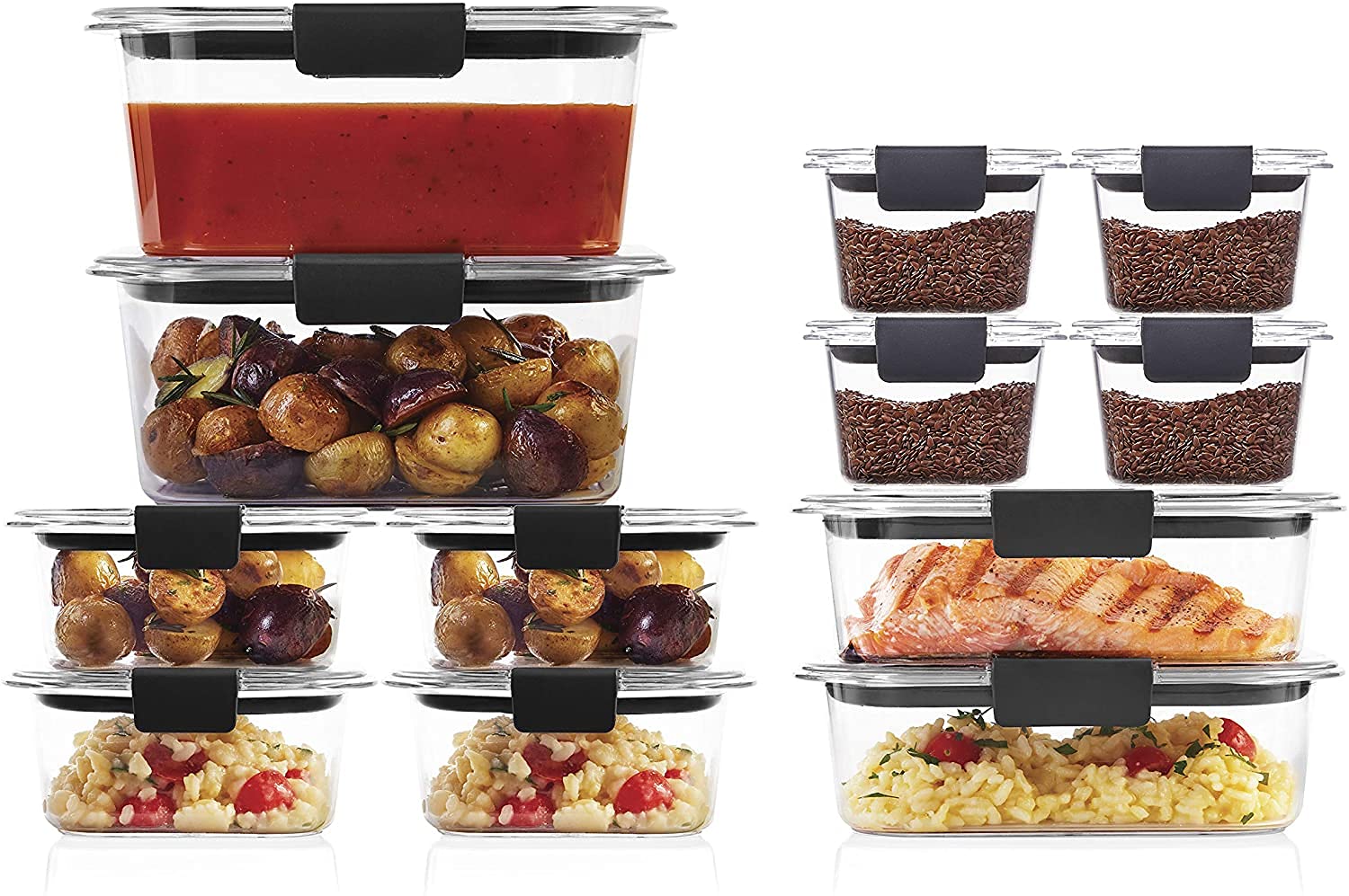 Foto 2 | Recipiente Para Alimentos Rubbermaid Brilliance De 24 Piezas Sin Bpa - Venta Internacional.