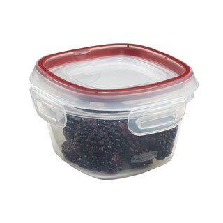 Foto 1 | Recipiente Rubbermaid Lock-its Para Almacenamiento De Alimentos, 2 Tazas, Color Rojo - Venta Internacional.